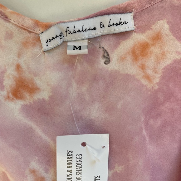 YFB Young Fabulous & broke meadow tie-dye maxi dress size Medium NWT - Picture 5 of 6